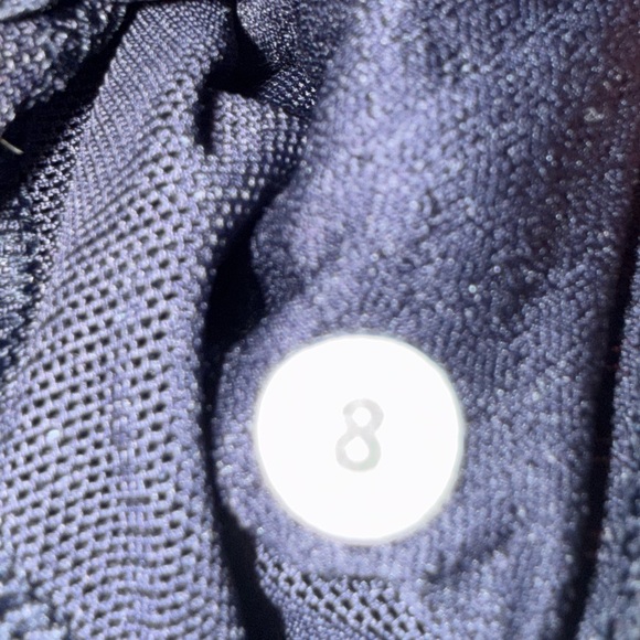 Pristine Lululemon Free To Be Bra Cyber Stripe Naval Blue Black Size: 8 - Picture 9 of 9